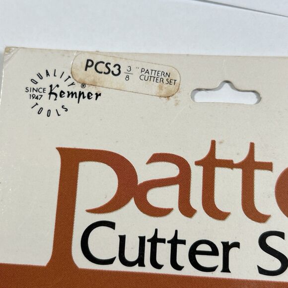 Vintage New Old Stock Kemper Tools Clay Pattern Cutters Set PCS3 3/8" - Sealed‎ - Picture 2 of 10